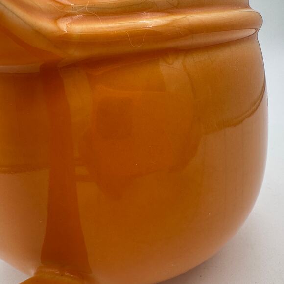 Vtg Nancy Calhoun China Teapot Marigold Marked "SAMPLE" One of a Kind Flamingo - Picture 3 of 10